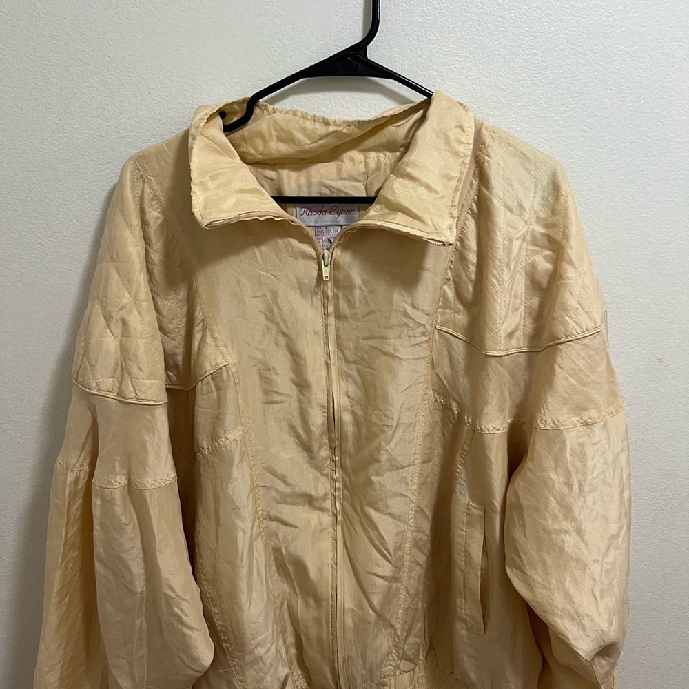 Rhoda Lynn silk jacket, ivory color